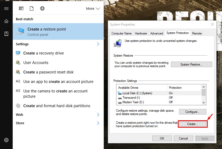 Cara Membuat Restore Point