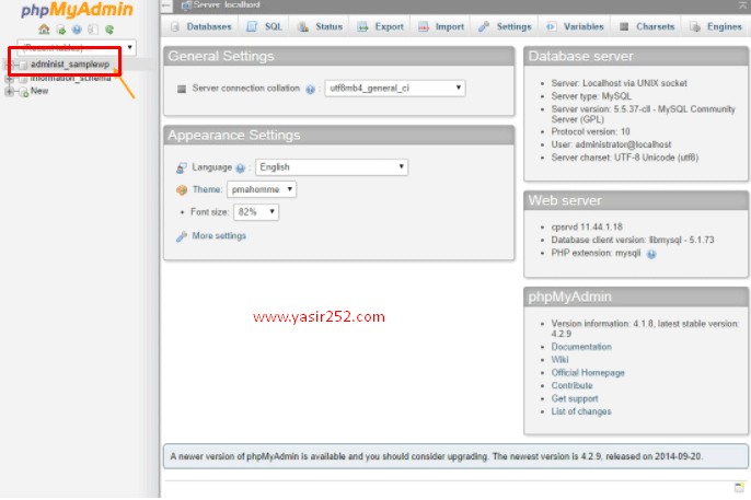 Backup Database MYSQL di PHPMyAdmin