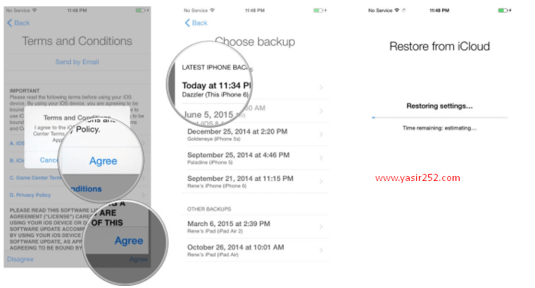 Cara Restore Backup iPhone ke iCloud