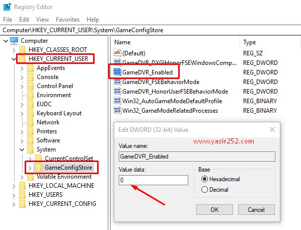 Cara Mematikan Xbox GameDVR Windows 10 Yasir252