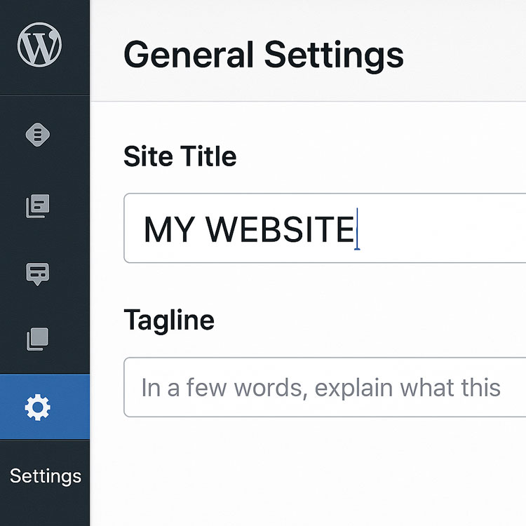 Langkah 2 Cara Mengganti Judul WordPress