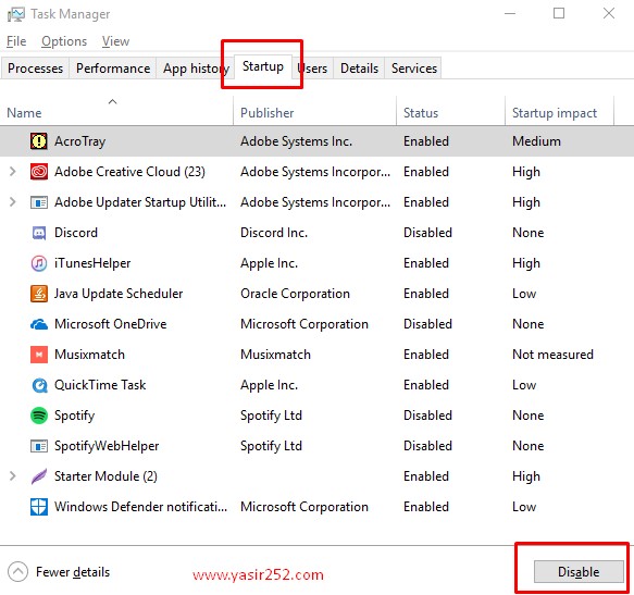 Cara Mempercepat Startup Windows 10 dengan Task Manager