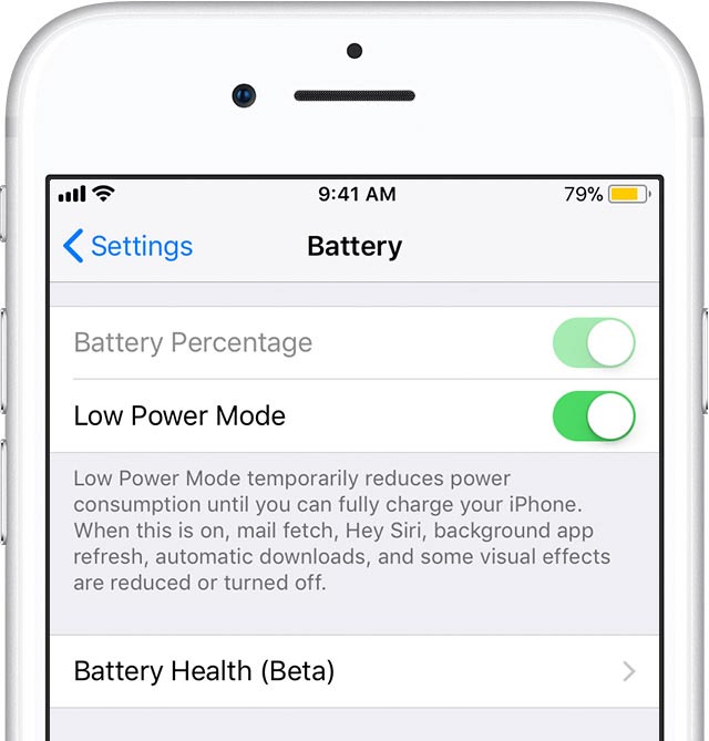 Hemat baterai iphone dengan low power mode ios 11