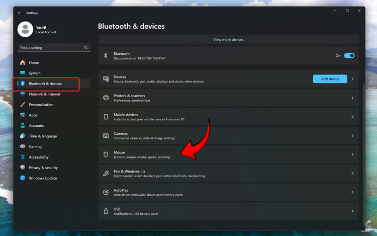 Mouse Settings Windows 11