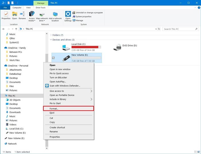 Format Flashdisk File Explorer Menu Format Flashdisk File Explorer Menu