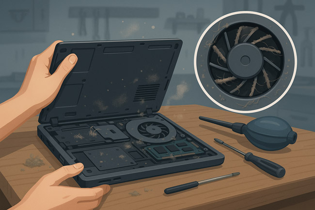 Laptop Mati Sendiri Karena Debu Kotor