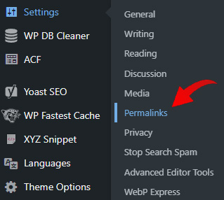 Cara Mengubah Struktur Permalink WordPress Menu Setting