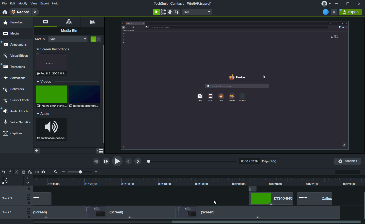 Camtasia 2025 Edit Mouse Cursor