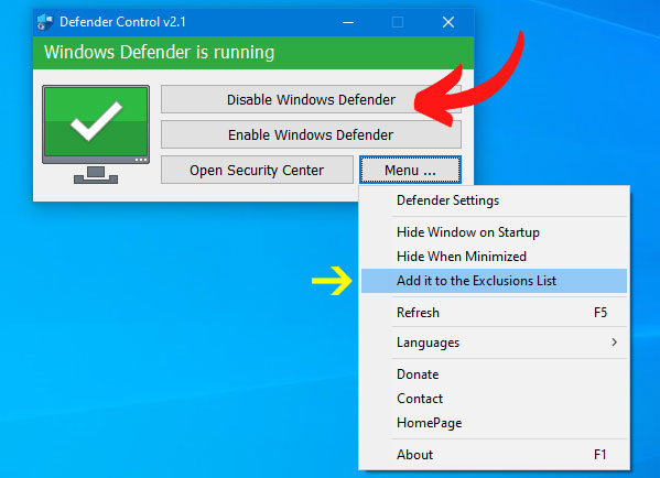 Disable Windows Defender Dengan Aplikasi Sordum Disable Windows Defender Dengan Aplikasi Sordum