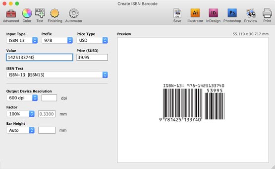 Barcode Producer 6 MacOSX