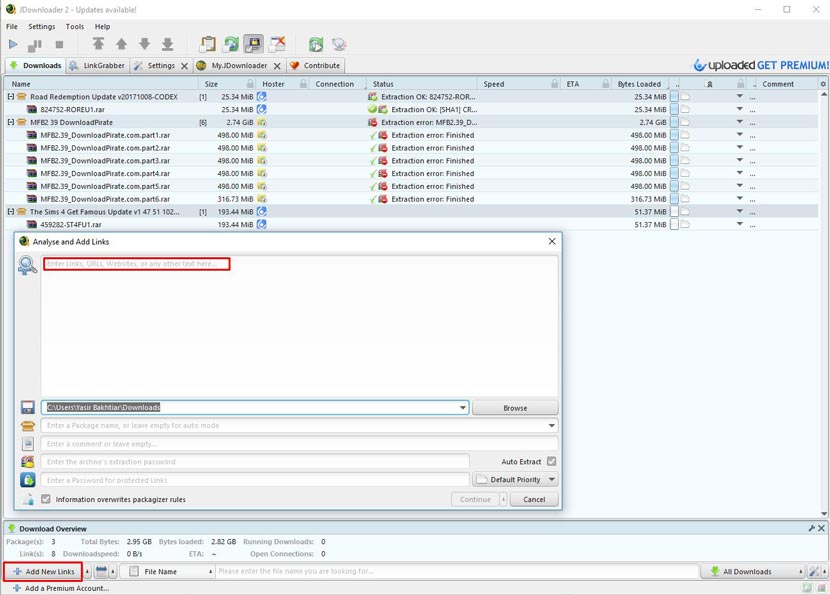 JDownloader Download Manager Alternative to IDM