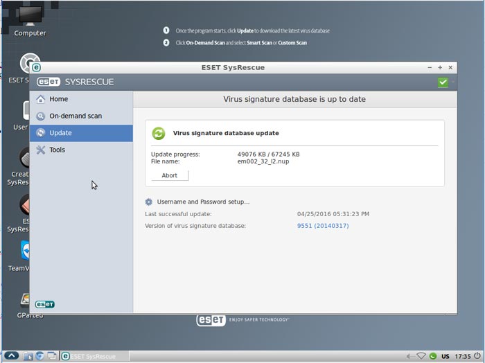 ESET Sysrescue Live ESET Sysrescue Live
