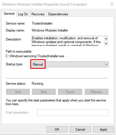 Mematikan Windows Modules Installer Mengatasi Windows Module Installer