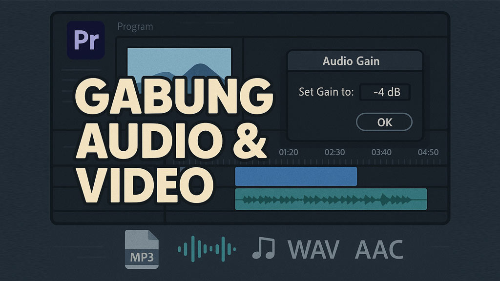 Cara Menggabungkan Video Audio Premiere Pro Mudah