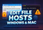 Cara Edit File Hosts Windows Mac