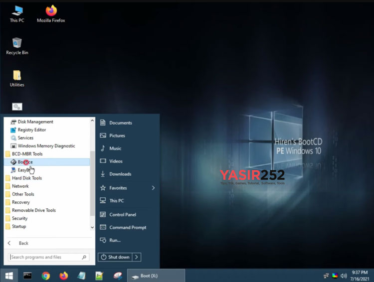 Hiren Boot ISO Latest Version Free Download for PC Windows