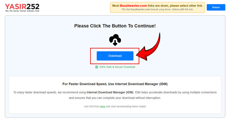Tekan Tombol Download Biru Pertama Cara Download Aplikasi Yasir252