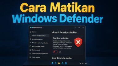 Cara Menonaktifkan Windows Defender