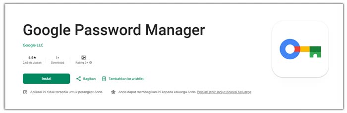 Google Password Manager Android Playstore
