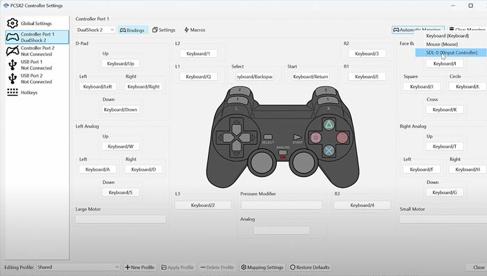 Pengaturan controller di PCSX2 Cara mengatur controller di PCSX2