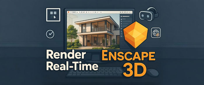 Enscape Full Crack Architectural Visualization Software Interface