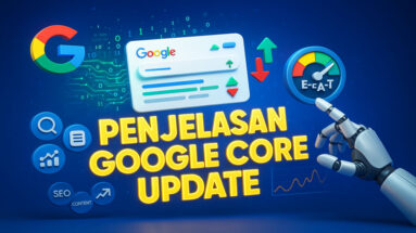 Google Core Update dengan fluktuasi ranking, untuk menjelaskan dampak update algoritma pencarian Google.