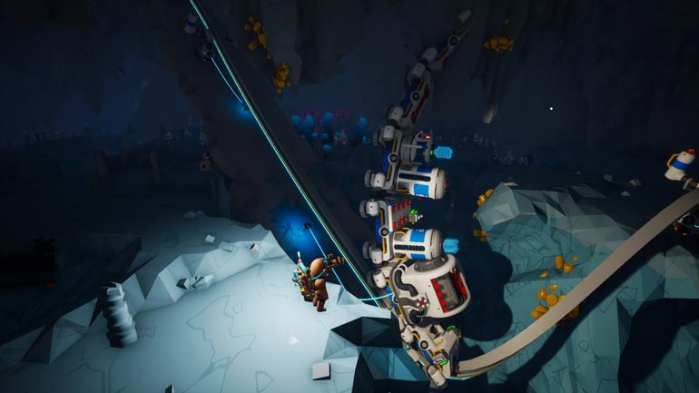 Astroneer game PC co-op multiplayer terbaik, tim menjelajahi planet asing dan membangun pangkalan luar angkasa.