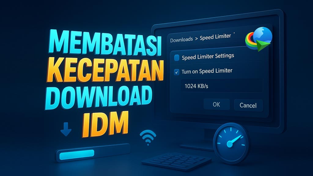 Cara Limit Speed di IDM (Batasi Kecepatan Download)