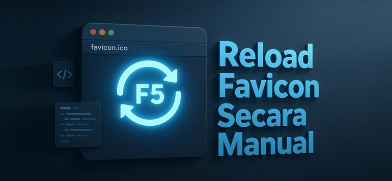 Tutorial reload favicon manual di Chrome agar icon website muncul Kembali