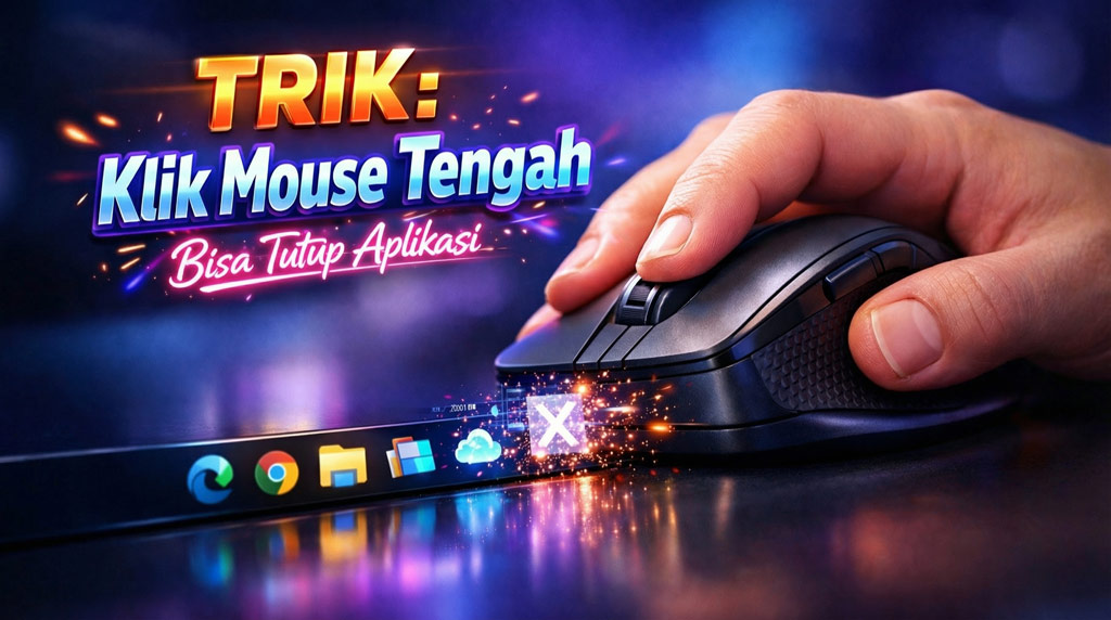 Cara Middle Click Close Aplikasi Taskbar Windows 11