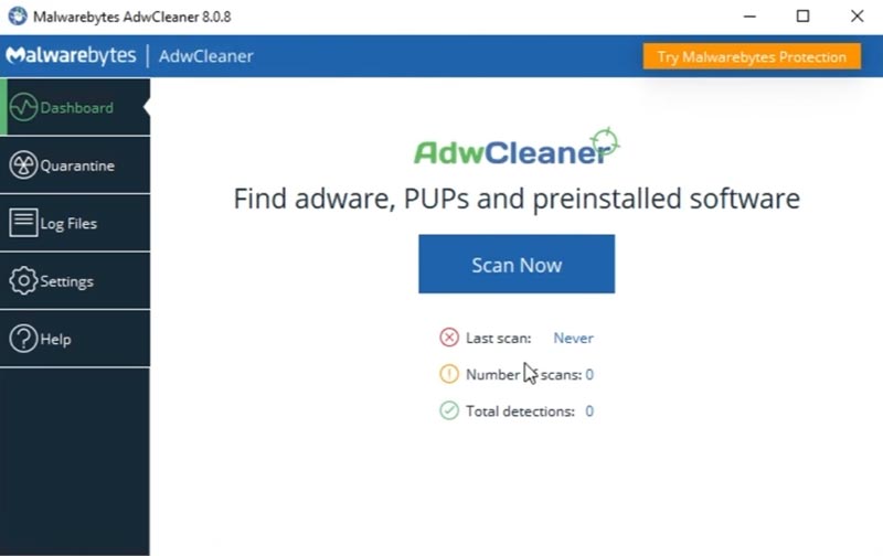 Cara mengaktifkan fitur scan rootkit di pengaturan Malwarebytes