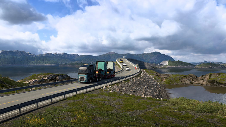 Euro Truck Simulator 2 Driving Scene