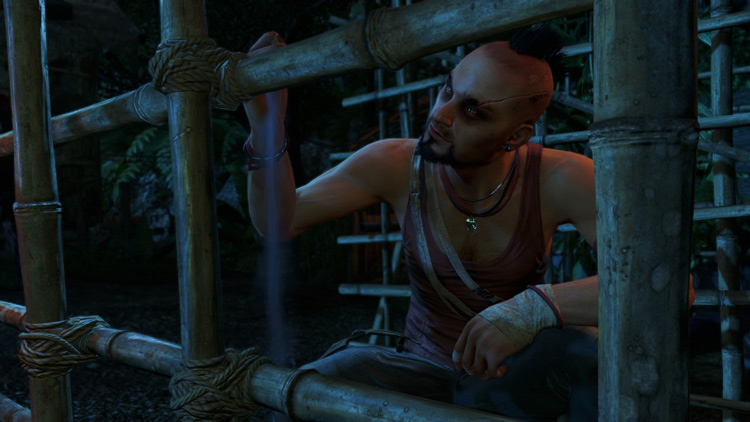 Gameplay Far Cry 3 PC free download menampilkan pertarungan dengan Vaas