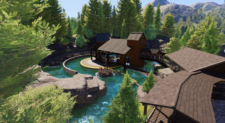 Water park management and resort features in Planet Coaster 2 Full Crack