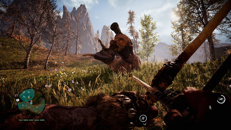 Far Cry Primal Full Version ketika sedang berburu mammoth