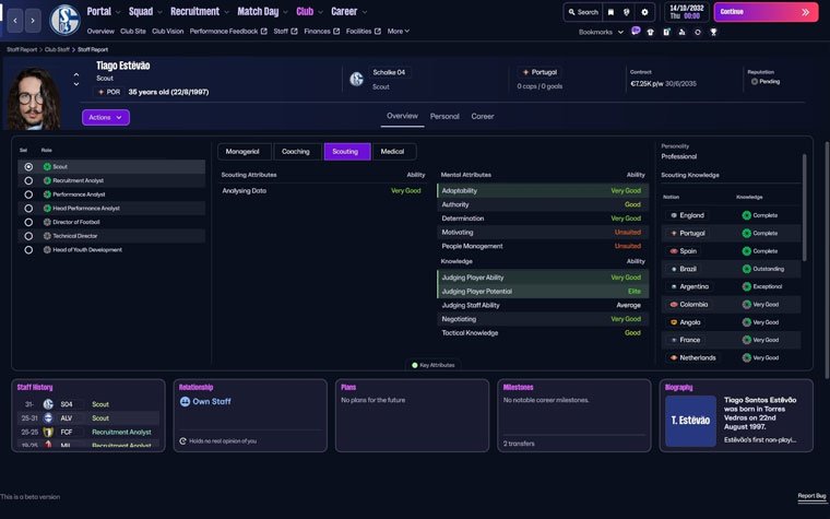 Football Manager 2026 Mac UI Menu