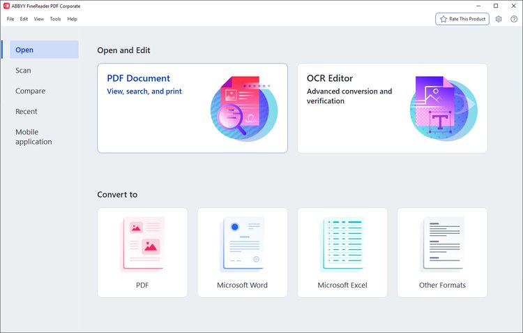 ABBYY FineReader PDF 2025 Full Version workspace