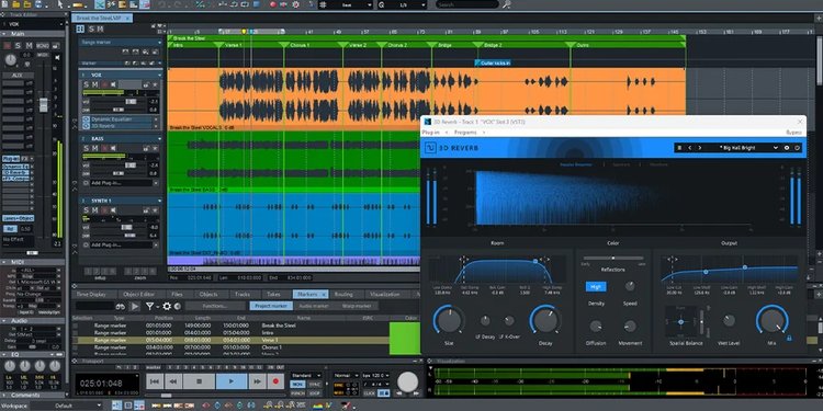 Boris FX Music Studio 2026 Full Version tampilan workspace kerja