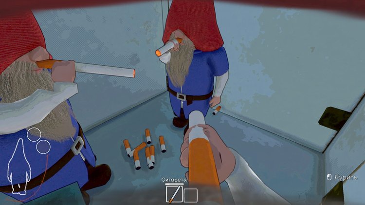 Burglin Gnomes gameplay 3 gnomes smoking together funny scene