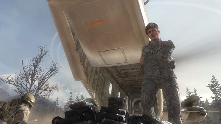 Call of Duty Modern Warfare 2 Full Version helicopter scene with Shepherd