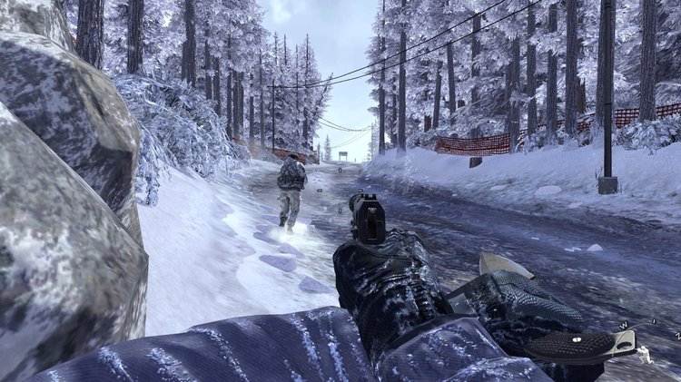 Call of Duty Modern Warfare 2 PC Game snowy area mission