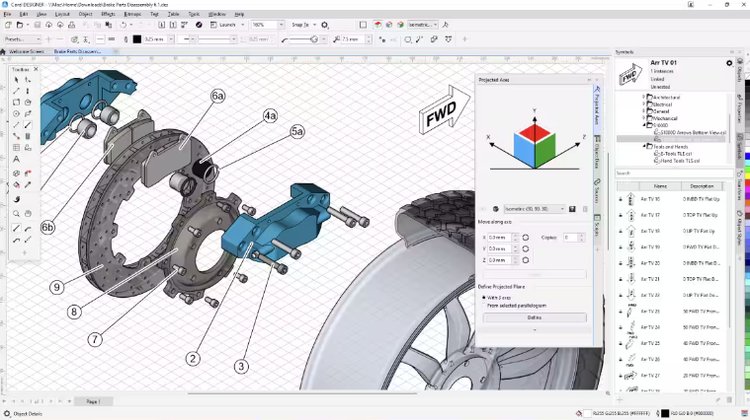 CorelDRAW Technical Suite 2026 full version for technical illustration and CAD documentation