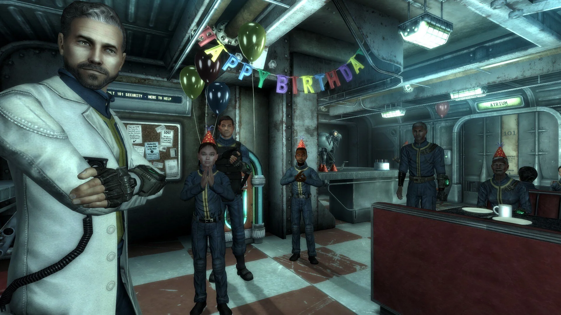 Fallout 3 gameplay entering bunker meeting NPC