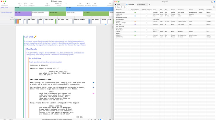 Final Draft 13 macOS Free Download interface