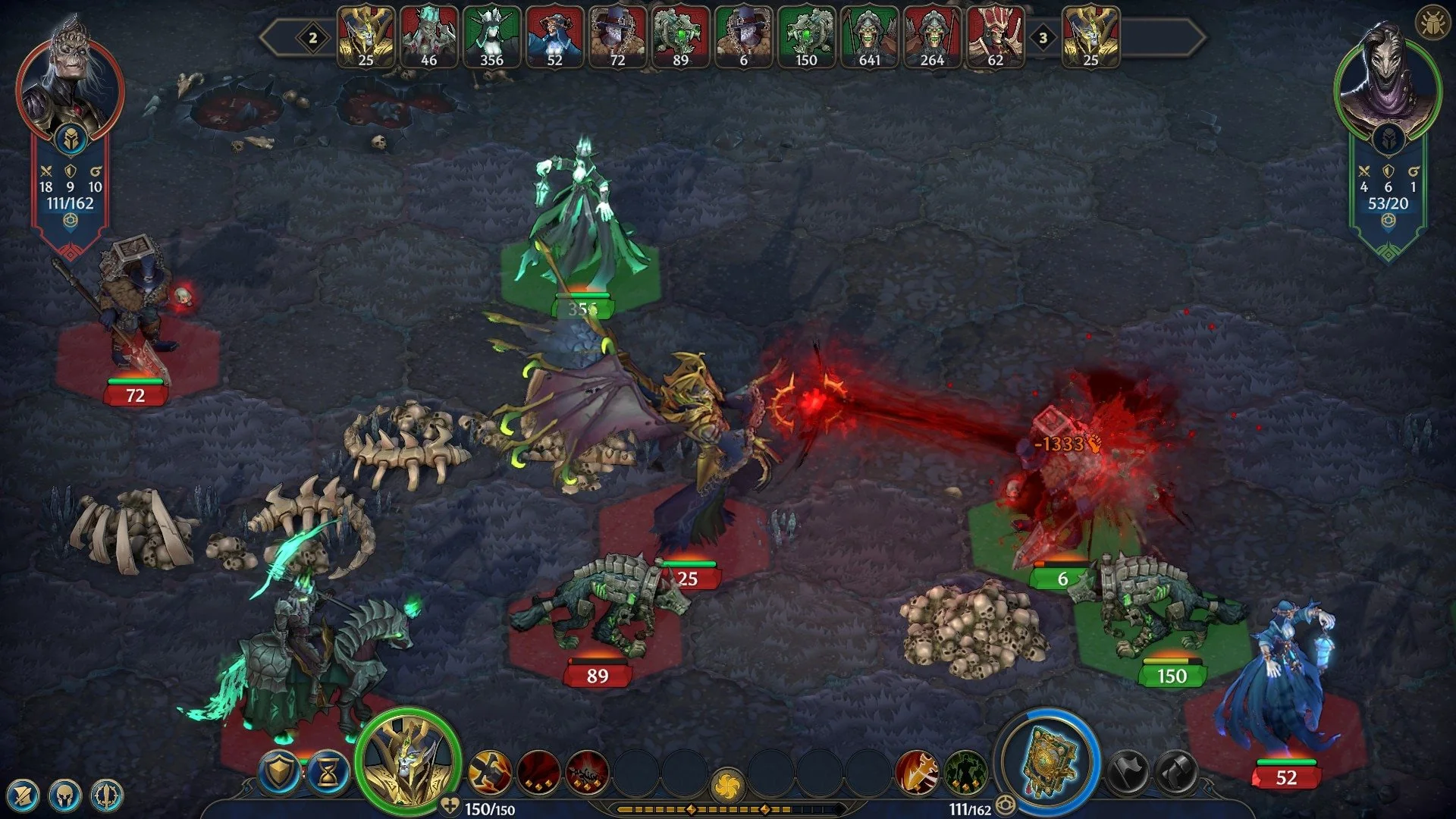 Heroes of Might and Magic Olden Era turn-based hex combat battle