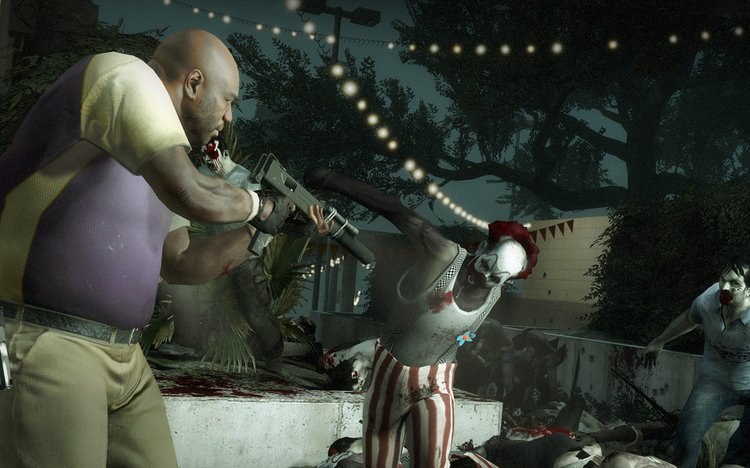 Left 4 Dead 2 Boss fight melawan clown di sirkus