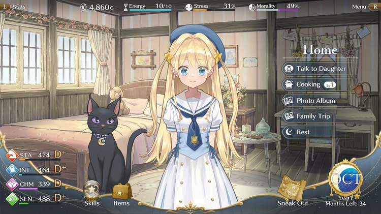 Magical Princess PC Game Free Download memilih kelas untuk sang puteri di akademi sihir