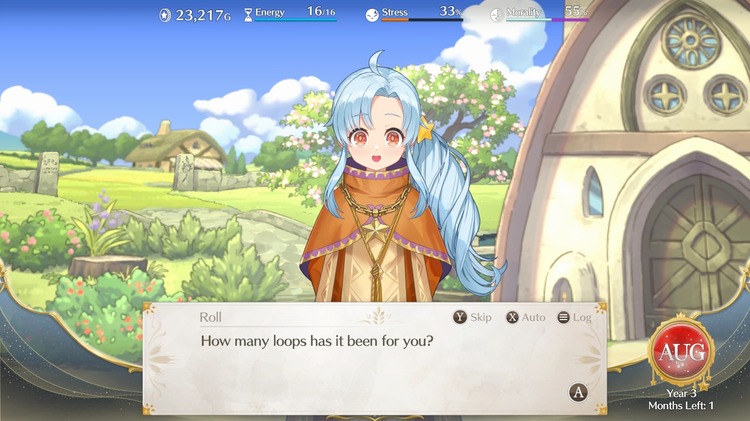 Magical Princess PC Game berinteraksi dengan NPC bernama Roll