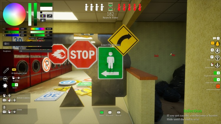 Meccha Chameleon PC Game Free Download gameplay mengecat karakter putih biar nyamar sama plank