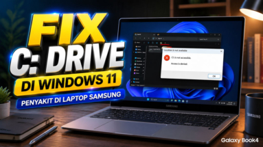 Microsoft C Drive Hilang dan Locked Fix di Laptop Samsung